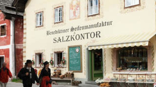 Hallstatt, built on the world's oldest salt mine, has a salt shop.