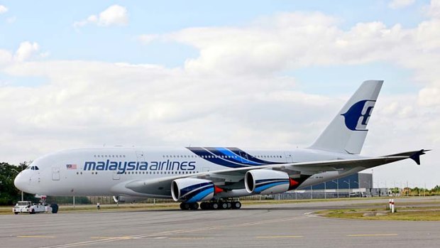 Malaysia Airlines' new A380 superjumbo. The airline has fitted out its version of the world's largest passenger aircraft with 494 seats in three classes - first, business and economy.