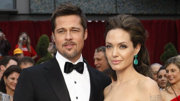 Brad Pitt and Angelina Jolie at the 81st Academy Awards.