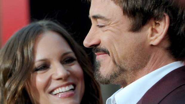 Hoping for a girl ... Robert Downey Jr and wife Susan Downey.