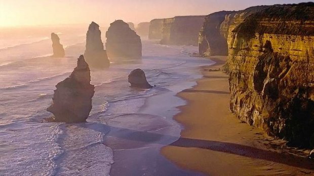 Sunset at the Twelve Apostles, Great Ocean Road.