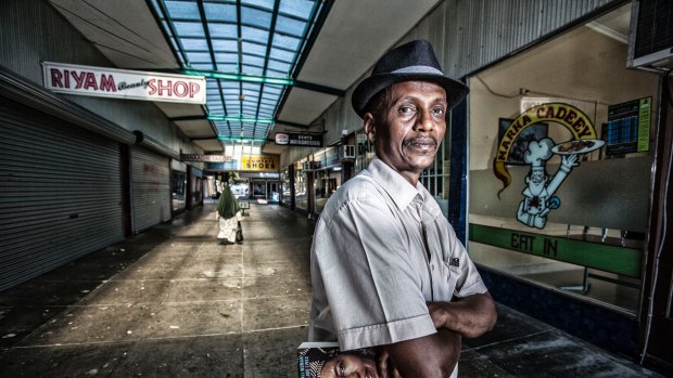 Somali migrant Yusuf Omar at t Heidelberg mall.