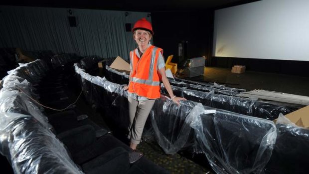 Palace Electric Cinema's General Manager, Lavanna Neal, in the near completed cinema 4.