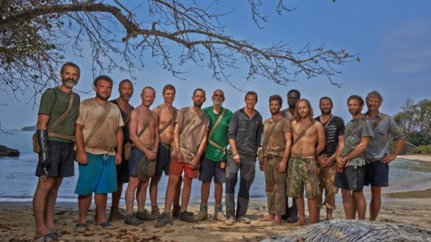 Tested: the participants in The Island with Bear Grylls on SBS One.