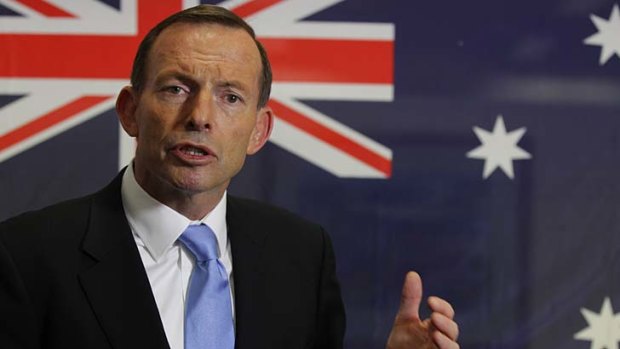 Tony Abbott: Working away from climate policies.