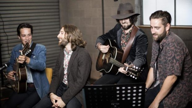 Rubber Soul Revolver: From left, Marlon Williams, Husky Gawenda, Jordie Lane and Fergus Linacre.