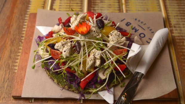 In vogue: Raw pizza at  Combi, Elwood. 