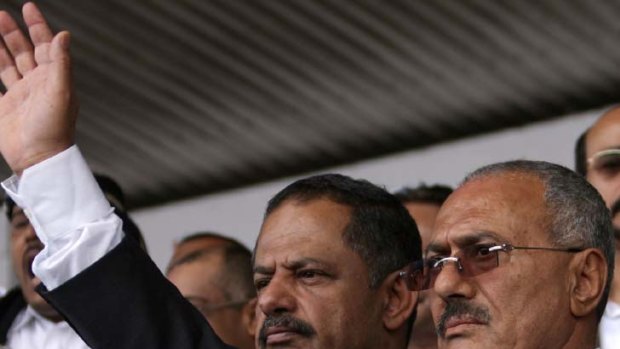Attacked ... Yemen's President, Ali Abdullah Saleh.