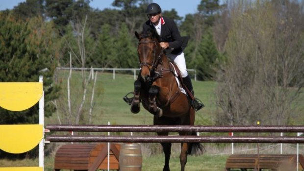 Highs and lows: Olympian Stuart Tinney at the Canberra International Horse Trials on Saturday.