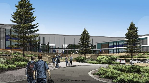 An artist's impression of the new City Beach College 