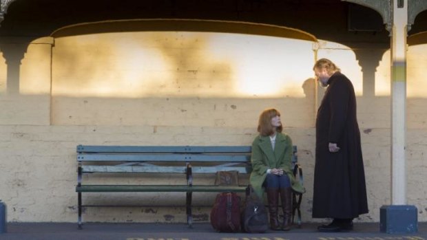 Brendan Gleeson and Kelly Reilly in <i>Calvary</i>.