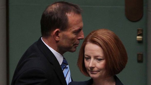 Pay rises ... Julia Gillard's salary will increase to $481,000, while Tony Abbott's will jump to $342,250.