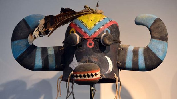 Spirits of dead ancestors: One of the Hopi masks auctioned in Paris, despite a claim they are stolen.