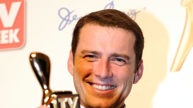 Qualified? ... Karl Stefanovic with his 2011 Gold Logie. He's off to the London Olympics.