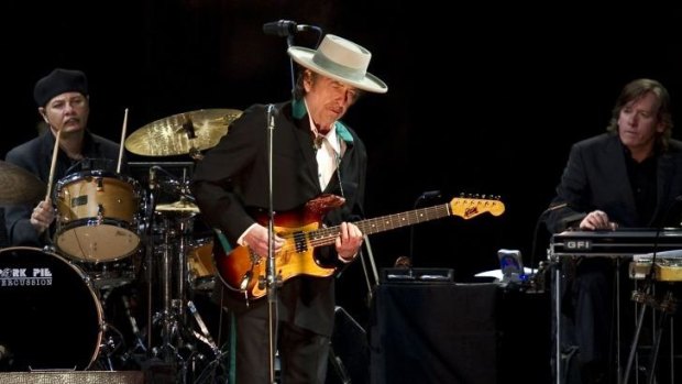 Bob Dylan on stage in 2011.