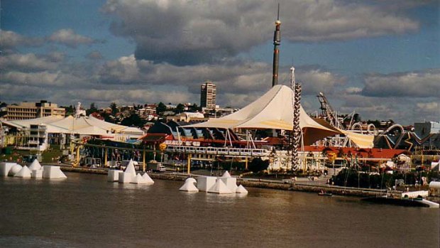 The Paradigm sculpture can be seen near the Brisbane River at South Bank during Expo 88.