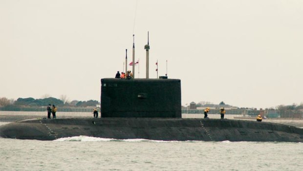 INS Sindhurakshak at Portsmouth in Britain.