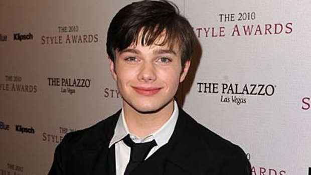 Bullied ... <i>Glee's</i> Kurt (Chris Colfer) suffers for being openly gay.