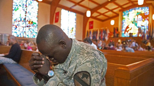 Prayers at Fort Hood.