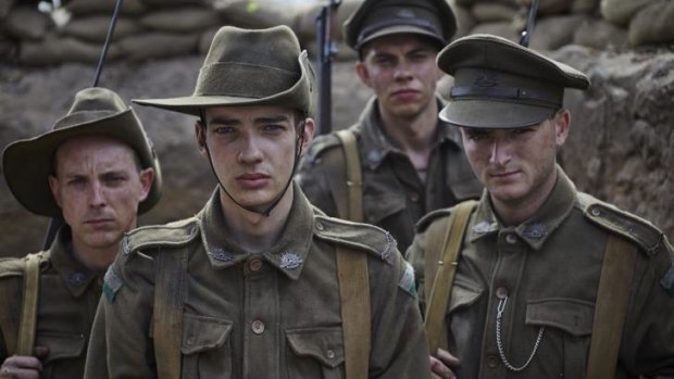 A scene from the recent TV series Gallipoli, also written by novelist Christopher Lee.