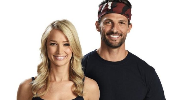 Tim Robards and Anna Heinrich from "The Bachelor" crash the "I'm A Celebrity" jungle party.