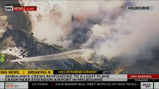 Plane crash at Essendon DFO