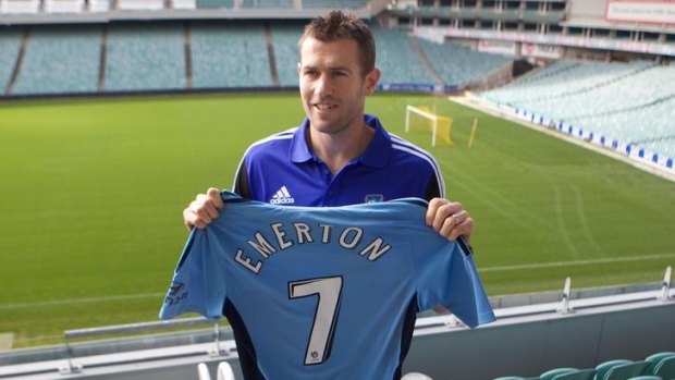 Marquee signing ... Socceroo Brett Emerton hopes to bring success to Sydney FC this season.