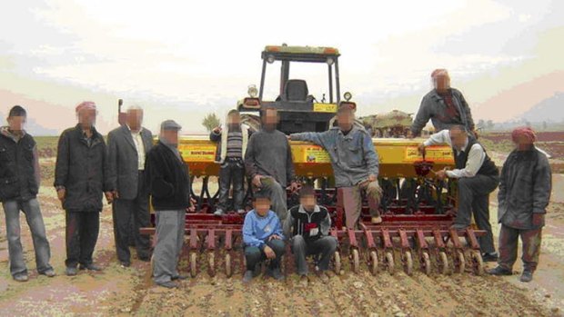 Some of the Iraqi farmers involved in project, pictured in in 2009.