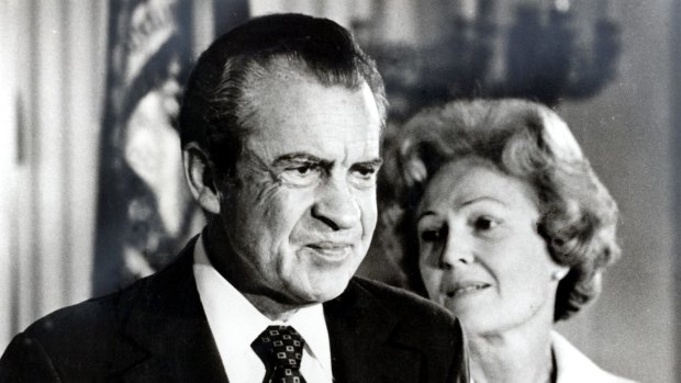 Like Trump, Richard Nixon blamed the media for his troubles.