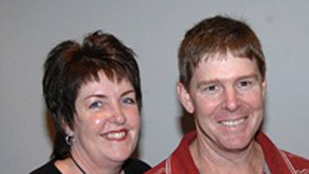 Danny Bower and his wife Cassie in April 2008.