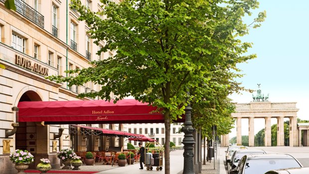 The Hotel-Adlon-Kempinski, Berlin, us close by the Brandenburg Gate.