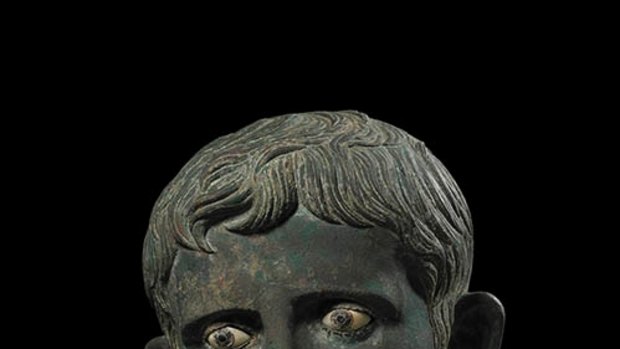 The head of Augustus found in northern Sudan.