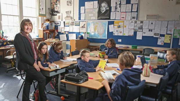 Making a difference: Elwood Primary School's Jad Ryan has been a teacher for almost 50 years and loves helping engage students. 