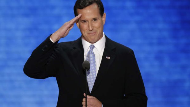 Former Republican US presidential Rick Santorum says the GOP could learn from ''hardliner'' Tony Abbott's success.