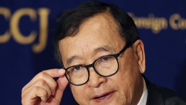Cambodia's Sam Rainsy warns against 'fake election', China ties