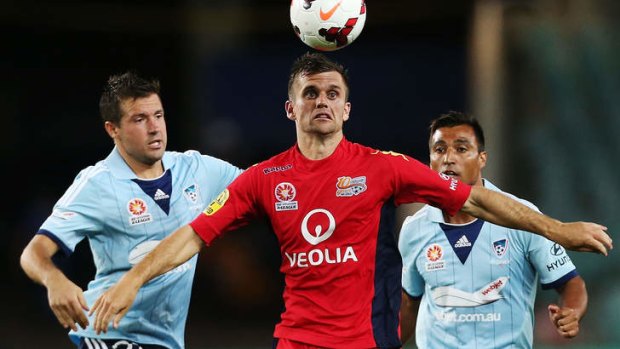 In control: Cameron Watson of Adelaide United.