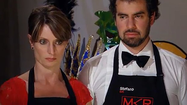 Not all hearts and flowers: Lisa and Stefano's dishy outfits don't make up for their actual dishes.