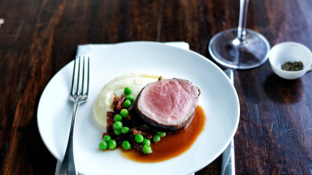 A beef dish on board a P&O cruise. Two tonnes of Australian red meat was typically ordered for a three-day cruise.