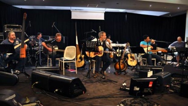 Yusuf in rehearsals ahead of his Perth concert on Thursday night.