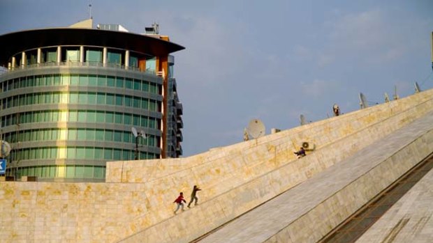 Finding fun in Albania won't be an uphill battle - Tirana's Pyramid (formerly Enver Hoxha Museum).