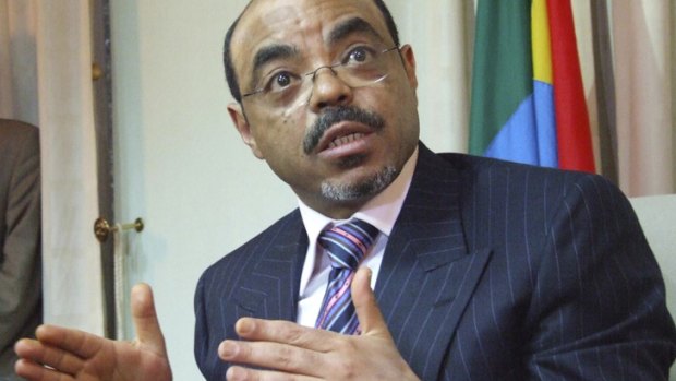 Ethiopian Prime Minister Meles Zenawi speaks at his offices in 2007.