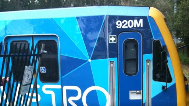 The Xstrapolis train failed to stop at a timber baulk, Metro says.