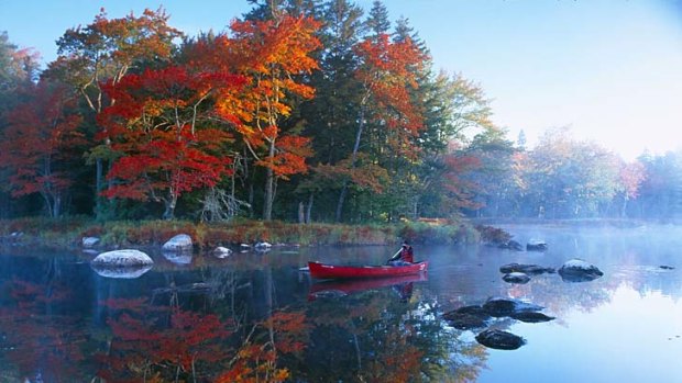 Mist central ... the Mersey River near Kejimkujik National Park, Annapolis County.