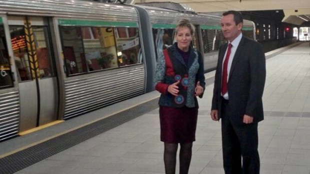 Alannah MacTiernan and WA Labor leader Mark McGowan focus on WA's transport network.