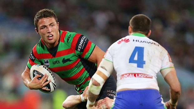 Sam Burgess ... looking forward to Saturday's match with the Bulldogs, and lining up against his former roommate James Graham.