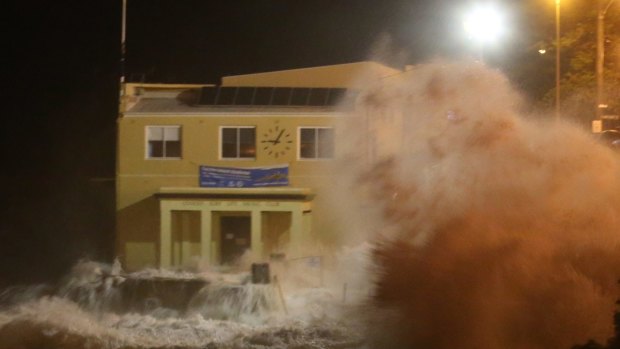 Coogee's surf lifesaving clubhouse suffered extensive damage.