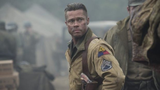 Leading the charge: Brad Pitt is commander Don Collier in <i>Fury</i>.