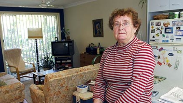 Facing eviction ... Astrid Bieler in her home in Tweed Heads, where she has lived for 10 years.