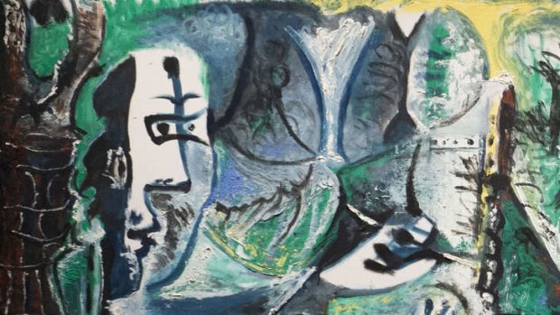 Detail from a Pablo Picasso painting, some of which were found in a private stash of 1500 paintings that had once been seized by the Nazis.