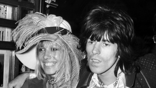 Anita Pallenberg and her Rolling Stone partner Keith Richards in 1968.